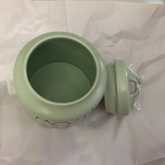 Rae Dunn “Mom’s Cookies” canister. New. Lovely pastel, glossy mint green… - Picture 5 of 8